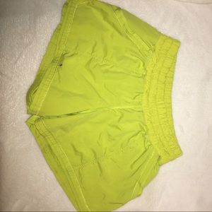 Lululemon neon green shorts🍀
